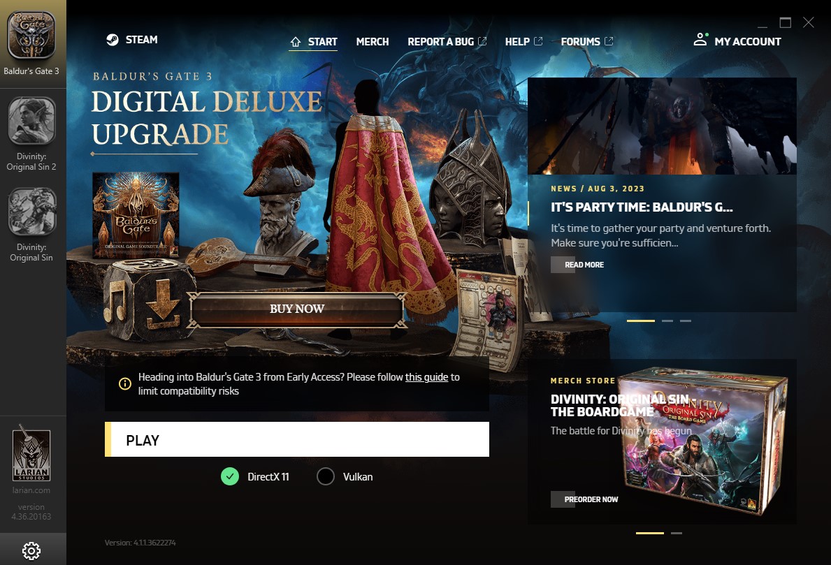 Larian Launcher